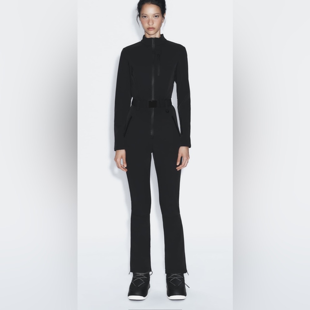 Zara Ski Collection Jumpsuit Black Suit SOLD OUT New NWT L Large Medium